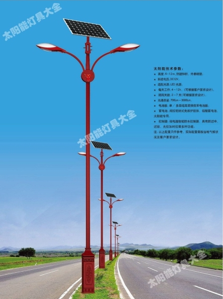 百色市8 米太阳能路灯庭院灯 - 价格